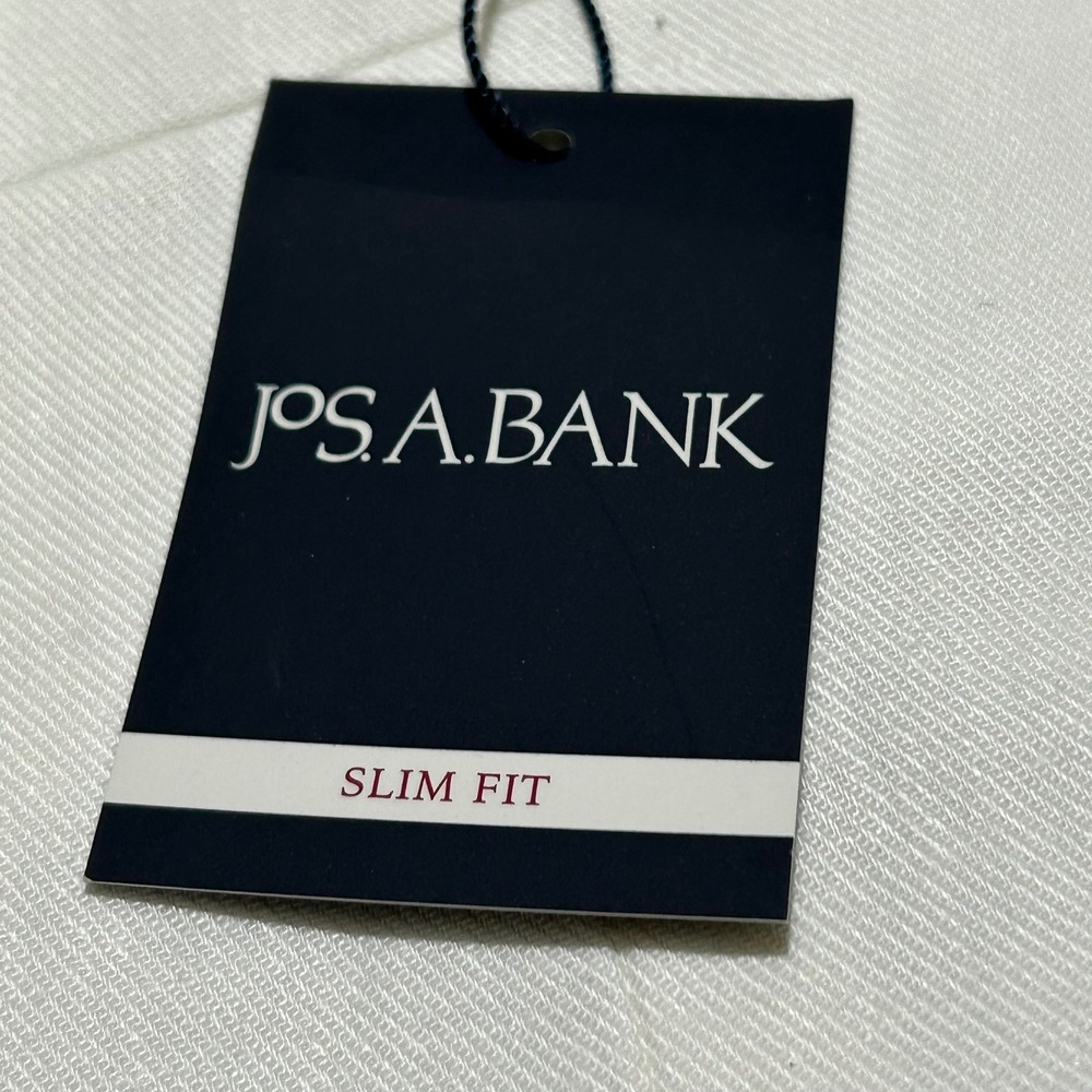 Jos A Bank Suit Set 41R 30x30 White Linen Cotton Slim Fit Separates NEW NWT - Picture 10 of 16